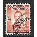 SOUTHERN RHODESIA 1937 4d RED ORANGE SG43 FINE ...