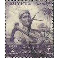 EGYPT, Farmer, violet 1954, 2mill, #2