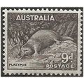 Australia 1943 SG191 9d Chocolate Perf 14x15 Mo...