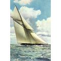 Yacht WHITE HEATHER Postcard (J. Arthur Dixon S...