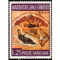 Vatican 1967 Christmas 25L MNH Stamp.