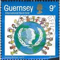 GUERNSEY, International Youth Year, blue 1985, ...