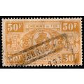 Belgium 1927 Railway Parcelpost 50Fr Used Stamp...