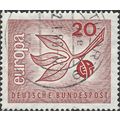 GERMANY, Europa CEPT, leaf, red 1965, 20pf, #5