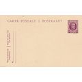 Belgium 15c King Albert Postal card Unused VGC