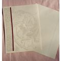 Fleur de lis Letterhead Stationery Paper 45 Pie...
