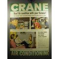 1957 Crane Sunnyland Cooling Unit Ad - Air condition with your furnace