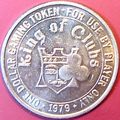 King Of Clubs. $1 Casino Token. Sparks, NV. P16.