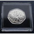 2023 New Jersey Christmas 50p Santa in his slei...