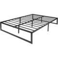 Full Size 14 Inch High Heavy Duty Black Metal P...