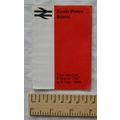 1967 BR train services South Wales Bristol