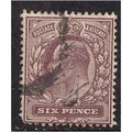 GB 1902 - 13 KEV11 6d Purple Variety Used stamp...