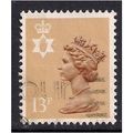 Northern Ireland GB 1986 13p Pale Chestnut Mach...