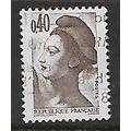 FRANCE 1982 40c BROWN LIBERTY SG2449 FINE USED