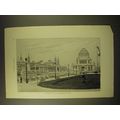 1893 Magazine Print of a Photograph of the Worl...