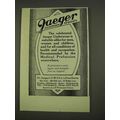 1913 Jaeger Underwear Ad - Sanitary Goods