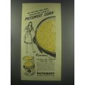 1945 PictSweet Sweet Corn Ad - You can't beat that fresh from-the-cob flavor