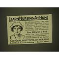 1926 National Institute of Nursing Ad - Learn N...