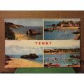 multiview, TENBY, Wales used postcard by Jarrol...
