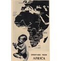 Greetings From Africa Black Map Baby Child Real...