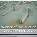200 pieces ALUMINUM POP RIVETS Large Flange/BIG...
