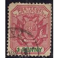 South Africa Tranvaal 1896 QV 1d Red & Green Us...