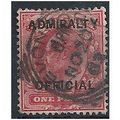 1902 O102 1d Scarlet Admiralty Official Filler ...