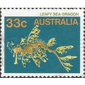 AUSTRALIA, FISH, Leafy Sea Dragon, blue 1985, 33c