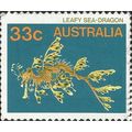 AUSTRALIA, FISH, Leafy Sea Dragon, blue 1985, 3...