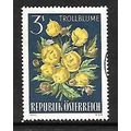 AUSTRIA 1966 SG 1474 ALPINE FLORA 3s GLOBE FLOW...
