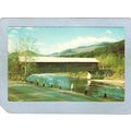 NH Woodstock Covered Bridge Postcard Bridge Ove...