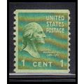 Used 839 1c George Washington Barely Clears KA9256