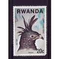 RWANDA 1977 BIRD OF PREY 20c LONGCRESTED EAGLE ...