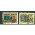 gabon stamps sg332 used sg 532 agriculture sg600