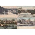 Streatley The Swan Weir 4x Antique Postcard s