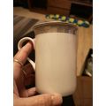 Off White Mug Gold Detail Around Top
