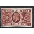 GREAT BRITAIN 1935 SILVER JUBILEE 1 1/2d RED BR...