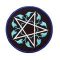 Wiccan Iron On Patch Badge Witch Celtic Star Em...