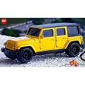 RARE KEYCHAIN YELLOW BLACK JEEP WRANGLER LIFTED...