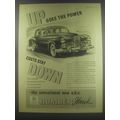 1954 Humber Hawk Car Ad - Up goes the power costs stay down