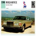 Collectors Club card. Classic Cars. Rolls Royce...