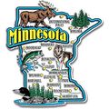 Minnesota Jumbo State Map Fridge Magnet