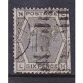 GB 1873-80 QV WMK ORB 6d PLATE 16 USED SG147