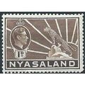 Nyasaland 1938 SG131 1d Brown Mounted Mint ..