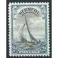 Bermuda 1936 SG101 2d Black & Blue Mounted Mint...