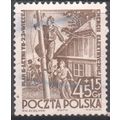 Poland 1951 - 45g + 15g blackish brown - Electr...
