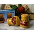 Porcelain Apple Salt & Pepper Shakers