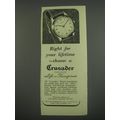 1949 Crusader Watches Ad - Right for your lifetime - choose a Crusader