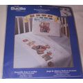 2002 Bucilla Sheet & Pillowcase Baby Bed Set - ...