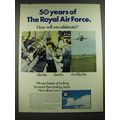 1968 Royal Air Force Ad - 50 years of the Royal Air Force.